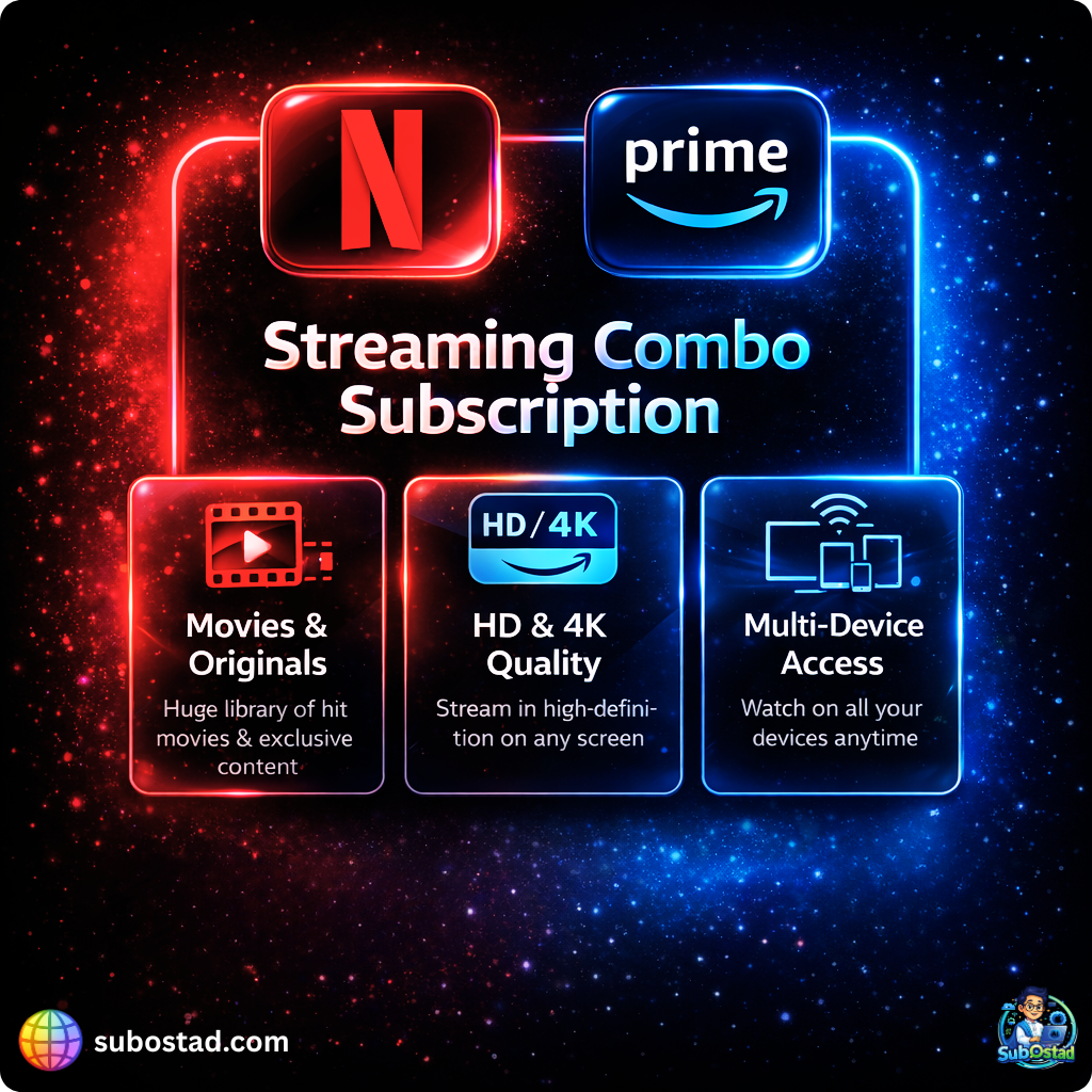 Netflix+Amazon Netflix & Amazon Prime - Image 1